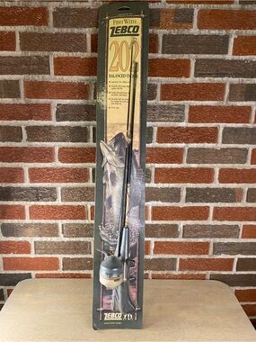 Vintage 1990‎ Zebco 202 Fish America Rod and  Reel Combo NOS